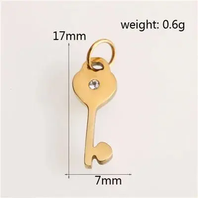 10 teile/los Die Schloss & Schlüssel Zu Liebe Halskette für Frauen Gold Farbe Herz Liebhaber Halsband Diy Anhänger Edelstahl kette Großhandel – Detail 1