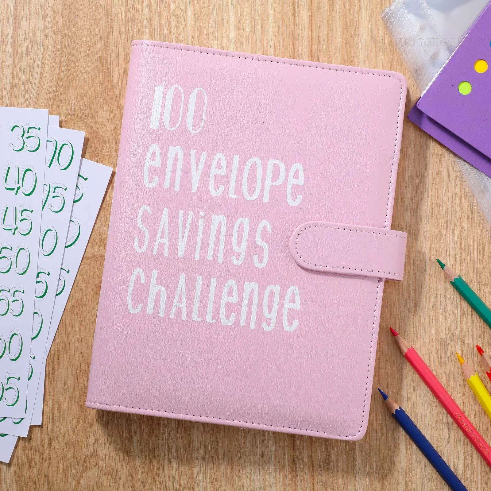 100 Envelope Challenge Binder Easy and Fun Way to Save $ 5050 Savings Challenges Binder Budget with Cash Envelopes