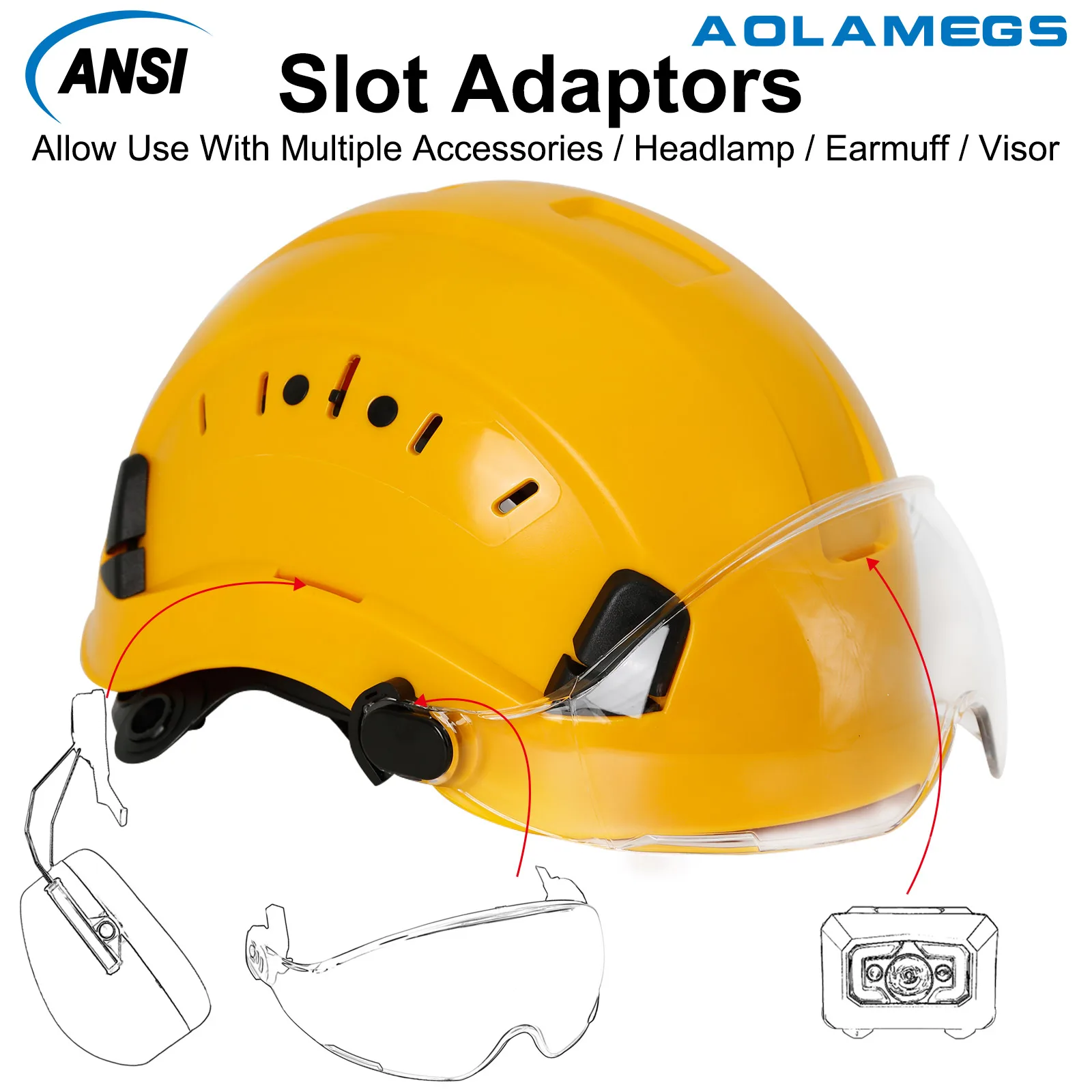 屋外用安全ヘルメット,ゴーグル付きバイザー,登山用保護具,作業用帽子,高品質|安全ヘルメット| - AliExpress