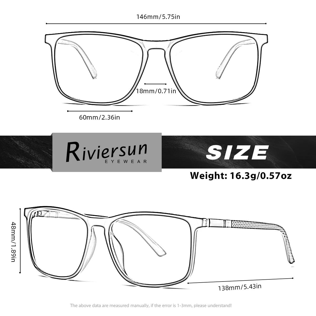 Unisex Classic Blue Light Blocking Glasses