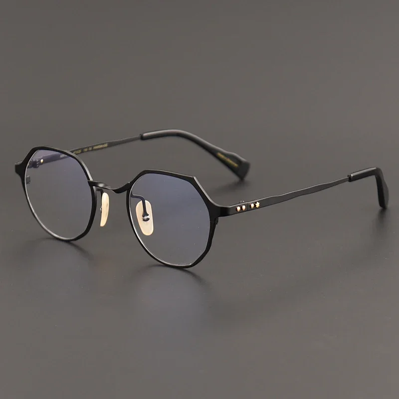 

Fashion classic glasses frame men Designer bicolor pure titanium optical eyeglasses Myopia reading women personalized eyewear