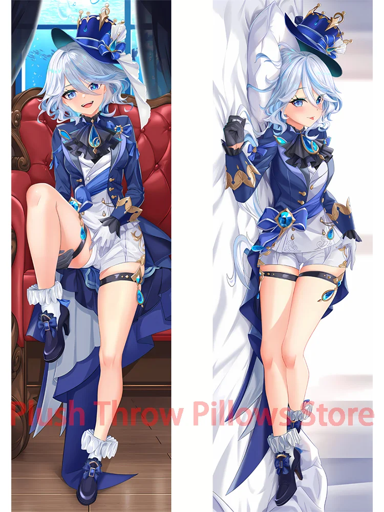 

Dakimakura anime Furina Genshin Impact Double-sided Print Life-size body pillows cover Adult pillowcase