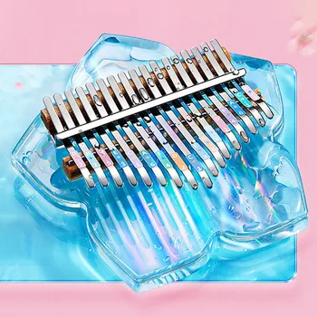 미니 투명 칼림바 전문 칼림바 아름다운 장난감, 타악기 액세서리, 재미있는 어린이 선물, 21 키