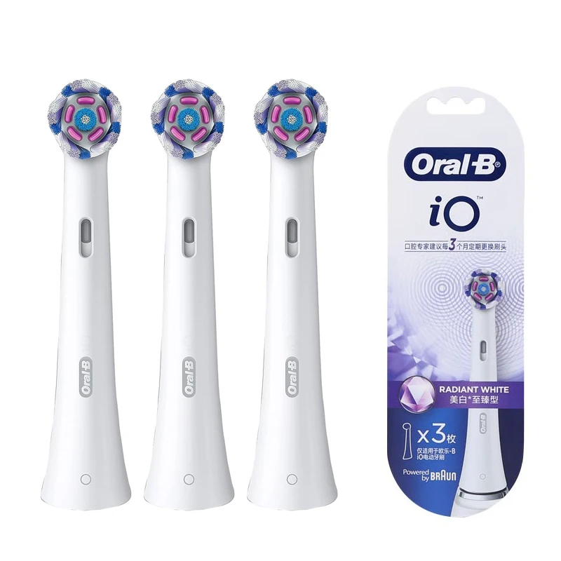 Oral-B Io Ultimate White Testine Di Ricambio Per Spazzolino Elettrico Orale B Io Colore Bianco 3 Pezzi