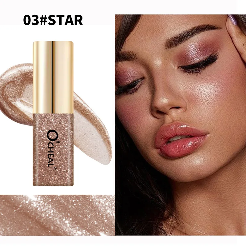 Popping Pearl Liquid, Mini Eyeshadow Liquid, Highlighting Eyebrows, Highlighting Fine Glitter Shimmer, 7 Colors 6