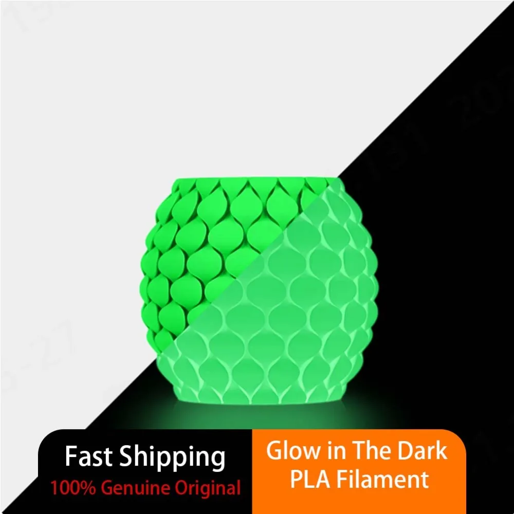 SUNLU 야광 PLA 필라멘트 1.75mm ±0.02mm 1KG 대부분의 FDM 3D 프린터에 적합한 고정밀 발광 깔끔하게 감긴 필라멘트