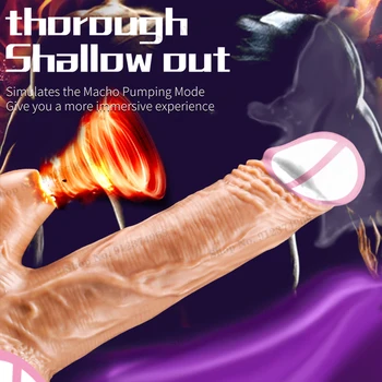 Heating Realistic Thrusting Dildo Vibrator Sucking Clitoris Stimulate For Woman G Spot Vagina Anus Masturbator Sex Toy For Adult 4