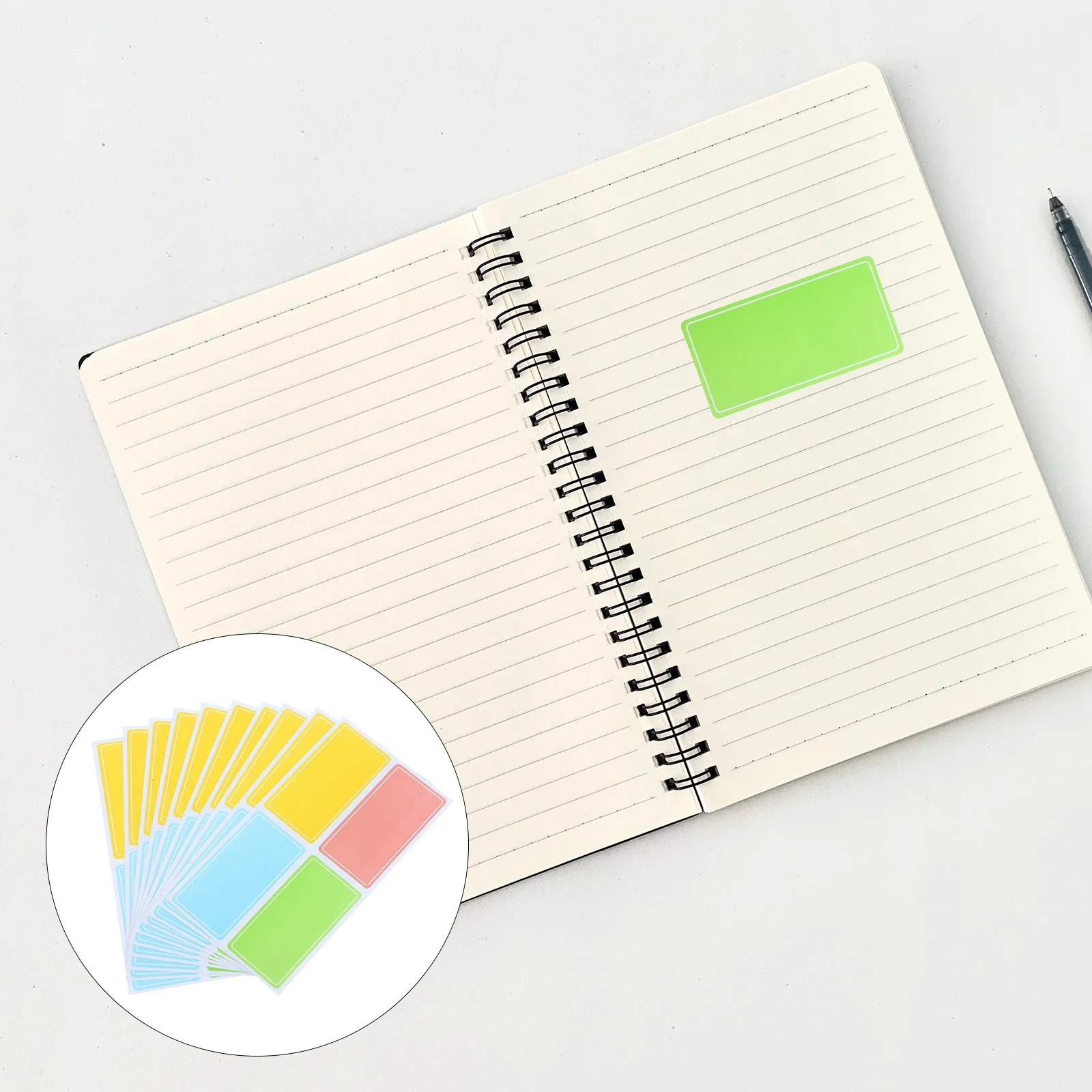 

120 Pcs Color Stickers Adhesive Labels Letter for Scrapbooking Lable Handwriting Colored Name Tags