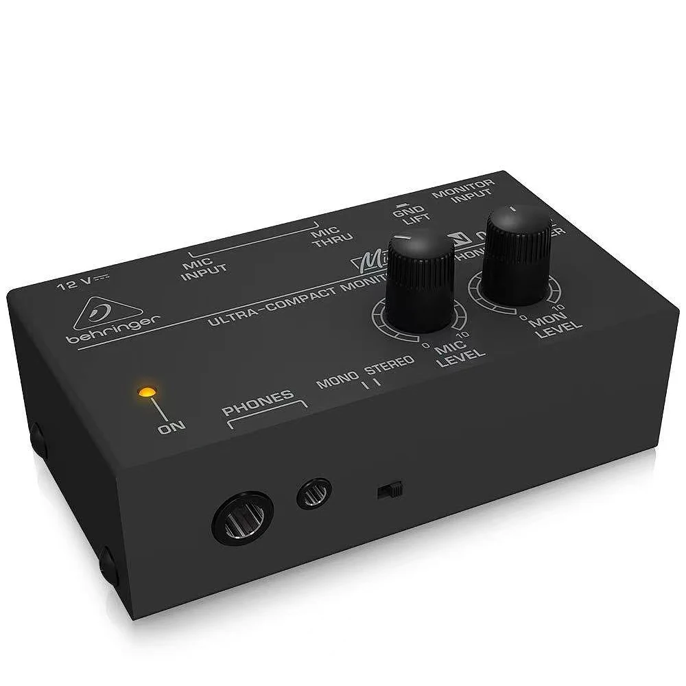 MA400 Headphone Preamplifier 6.35mm & 3.5mm Headphone Monitor Microphone Enlarge Mixer Suitable for Speech / Live Streaming