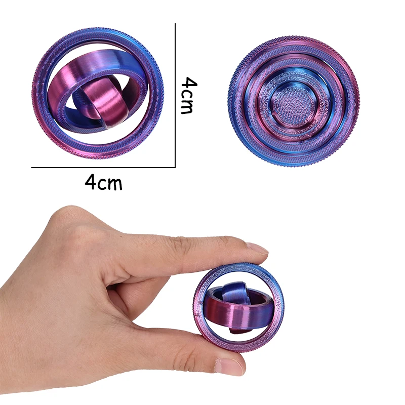 3D Printed Rotating Ball Anti-stress Toy O-Shaped Universal Fingertip Gyroscope Gravity Rotation Anxiety Relief Decompression sensory fidget toy anti stress toy fidget toy fingertip gyroscope toy finger sensory toy