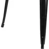 Commercial Grade 31.75" Square Black Metal Indoor-Outdoor Table 6