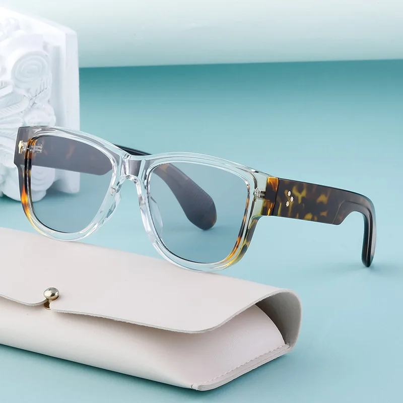 

2023 Fashion Large Frame Sunglasses Women Rivets Design Sunscreen Sunglass Men Outdoor Anti ultraviolet UV400 Goggles