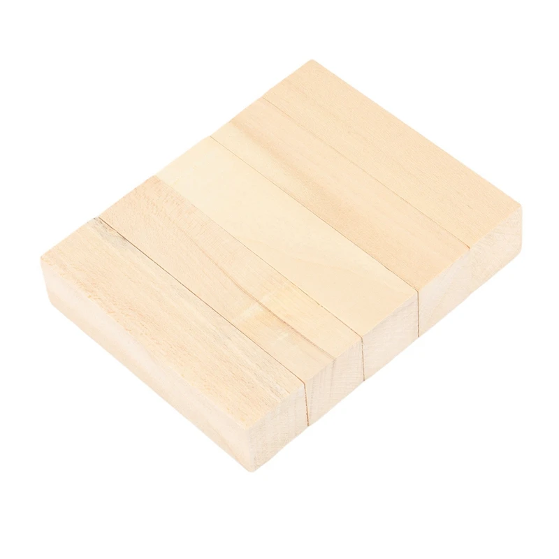 Y17A 10Pack Basswood Carving Blocks Kit Whittling Blanks Beginners Unfinished Wood Whittling Blocks Carving Block Kit(5L+5S)