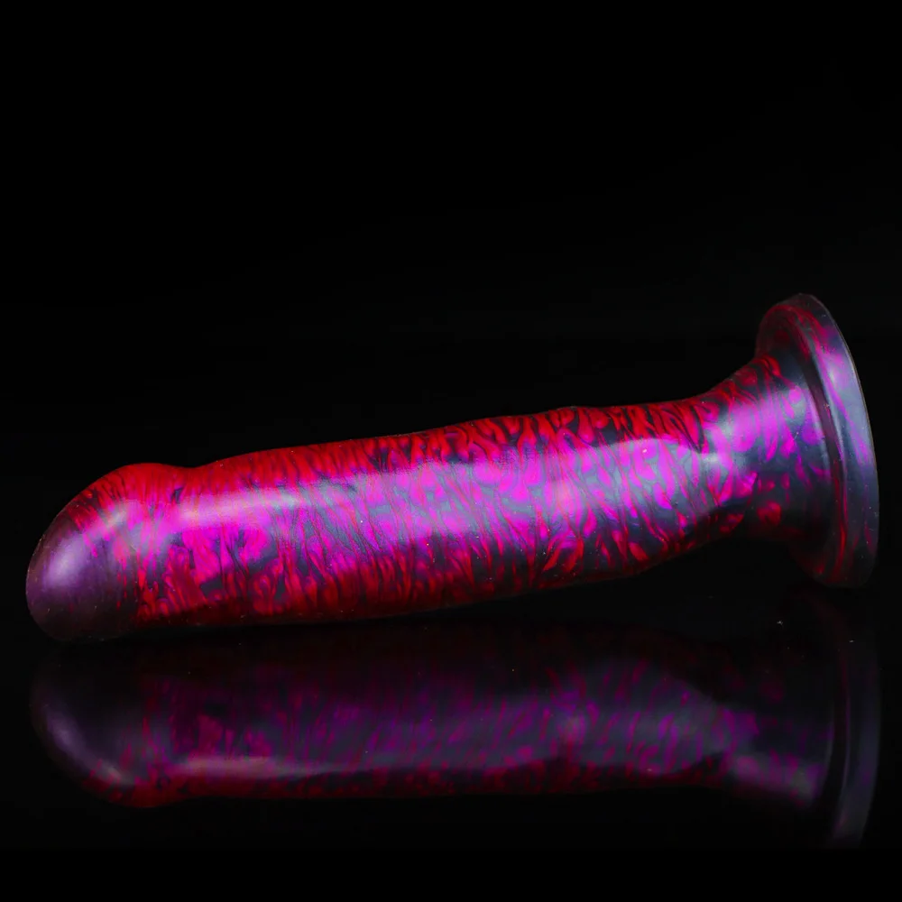 Liquid Silicone Realistic G Spot Dildo Suction Cup Hands-Free Play Sex Toys For Women Men Couples