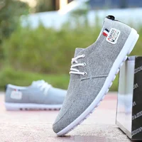 Men's Spring Summer Casual Sports Shoes Men Fashion Canvas Sneakers Breathable Comfort Male Flat Soft Sole Running Walking Shoes 2