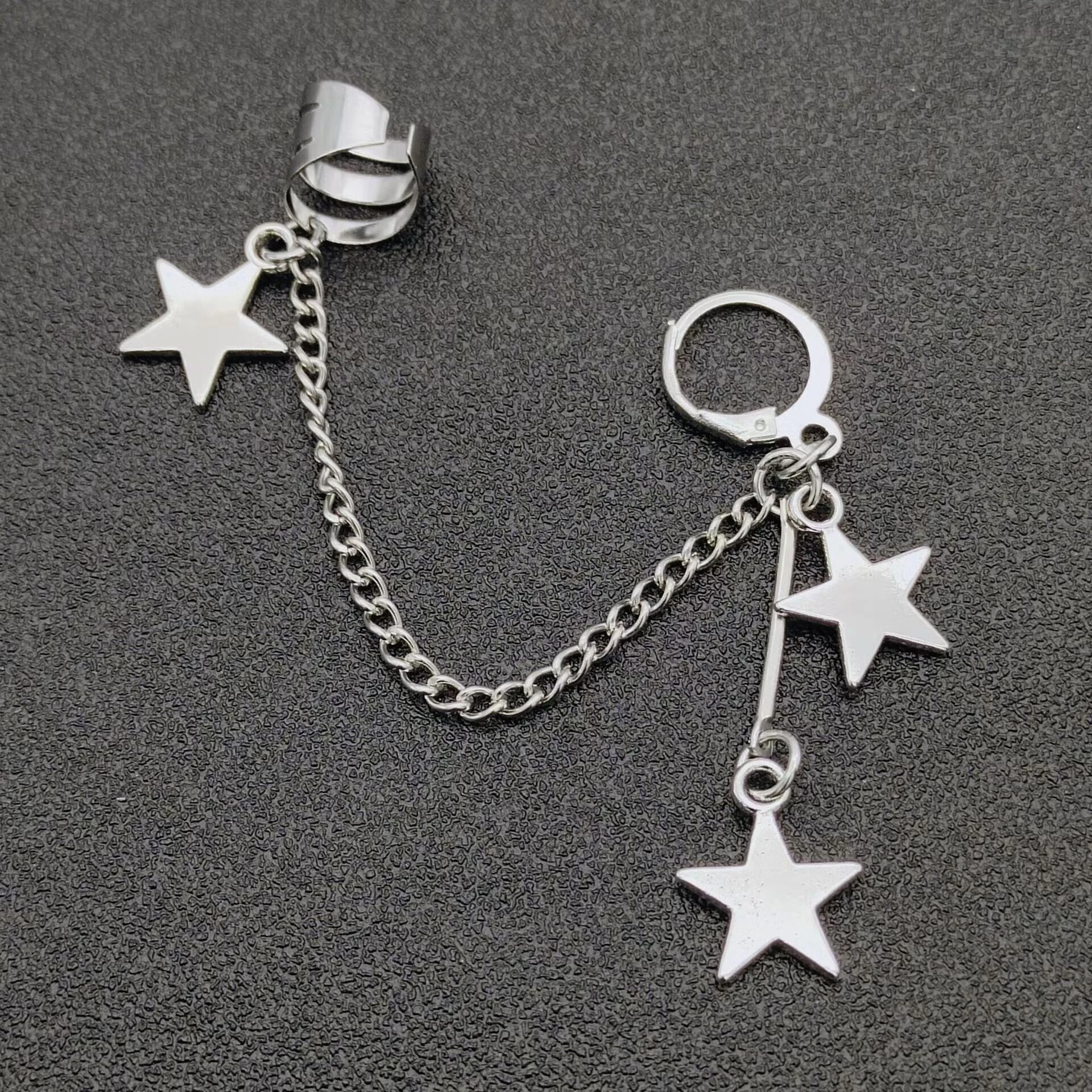 Chain Ear Clips Pendant Earrings Personalized Fashion