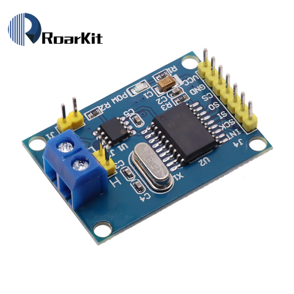 MCP2515 TJA1050 5V Receiver SPI Board CAN Bus Module For Arduino Raspberry Pi 