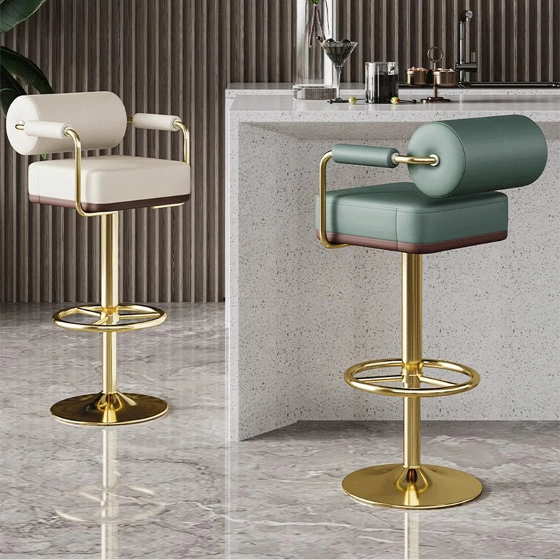 Vanity Reception Bar Chair Girevole Designer Saloon Garden Library Sgabello Da Bar Soggiorno Rilassante Sgabello Cucina Mobili Per La Casa