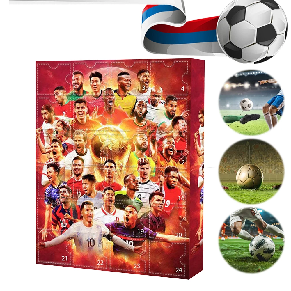 Christmas Advent Calendar Soccer Kit 24 Days Countdown Birthday Party Sports Christmas Supplies Kids Gifts