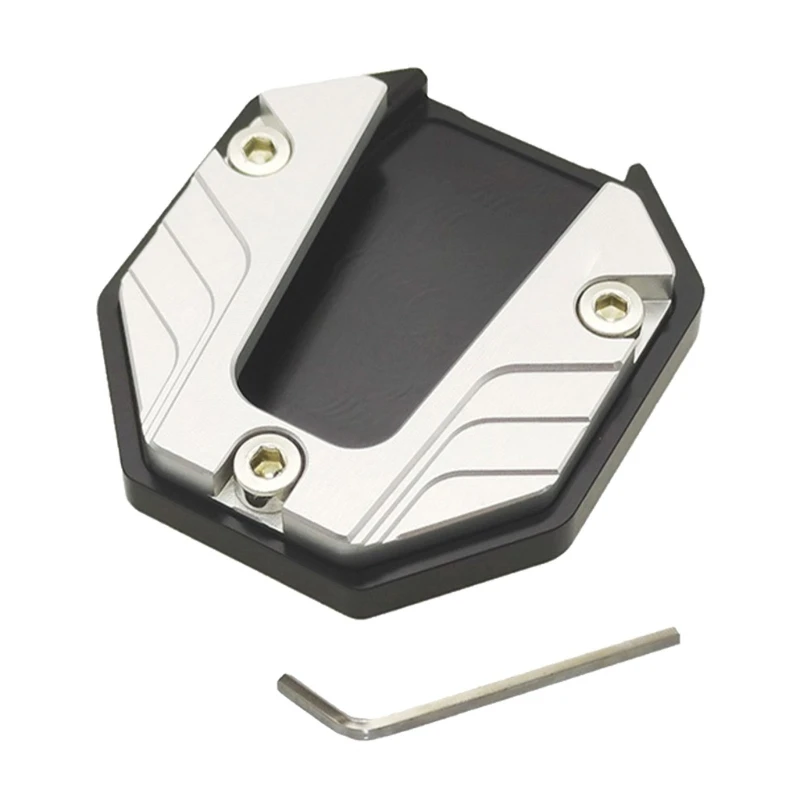 Motorcycle Kickstand Extender Motorcycle Kickstand Pad Scooter Kickstand Extender Scooter Motorcycle Bike Kickstand Extender Foot Side Stand Extension Pad Support Plate Anti-skid Enlarged Base