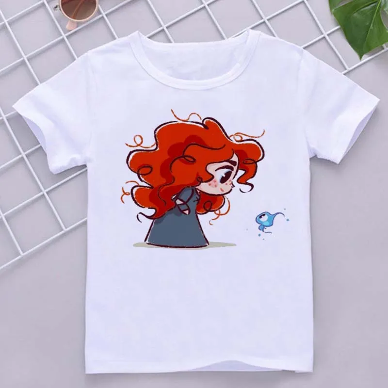 Kůzle oblečení léto dítě trička disney kněžna T kosile děti karikatur kawaii anime káča pro děvče tees košile