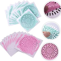 10Pcs Disposable Shower Drain Hair Catcher Round Hair Catchers Waterproof Adhesive Mesh Stickers for Shower Drain Cover Bathroom 2