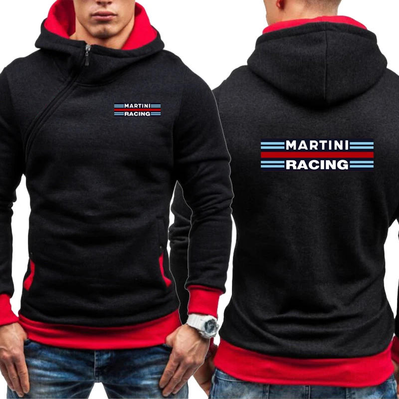 Felpa Con Cappuccio Da Uomo Di Alta Qualità Martini Racing Print Giacca Con Cappuccio Felpa In Pile Pullover Outwear Casual Maschile Streetwear