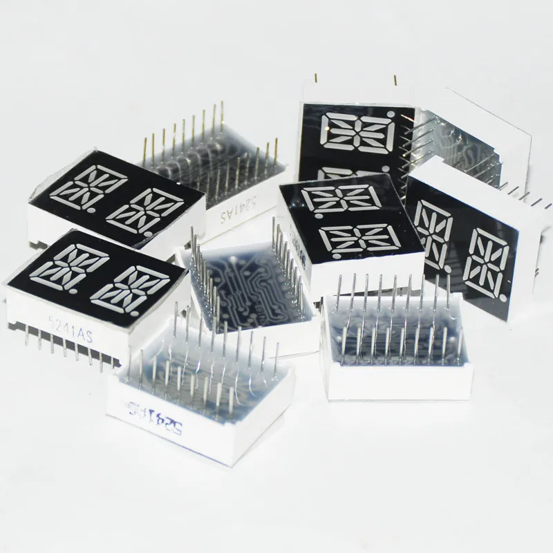 10pcs 14segments 0.54 led digital tube display 2Blocks 2Bits 2Characters 2Digits 0.54Inch Letters RED 14 Segment Display Cathode