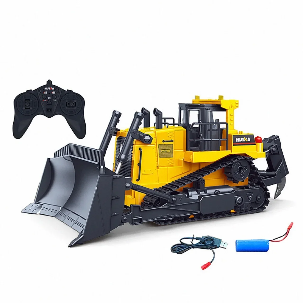 1:16 11 Channels Remote Control Bulldozer Huina 1554 Heavy Duty Bulldozer Kids R/c Engineering Car Christmas Gift 5