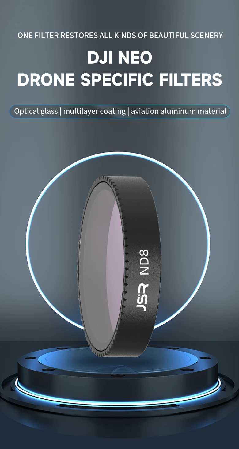 Description Picture 5 of itemDrones Filters For DJl NEO ND Filter Set CPL UV ND8ND16 ND32 ND64STAR Black Soft Drone Camera Filters kit for DJlNEO Accessories