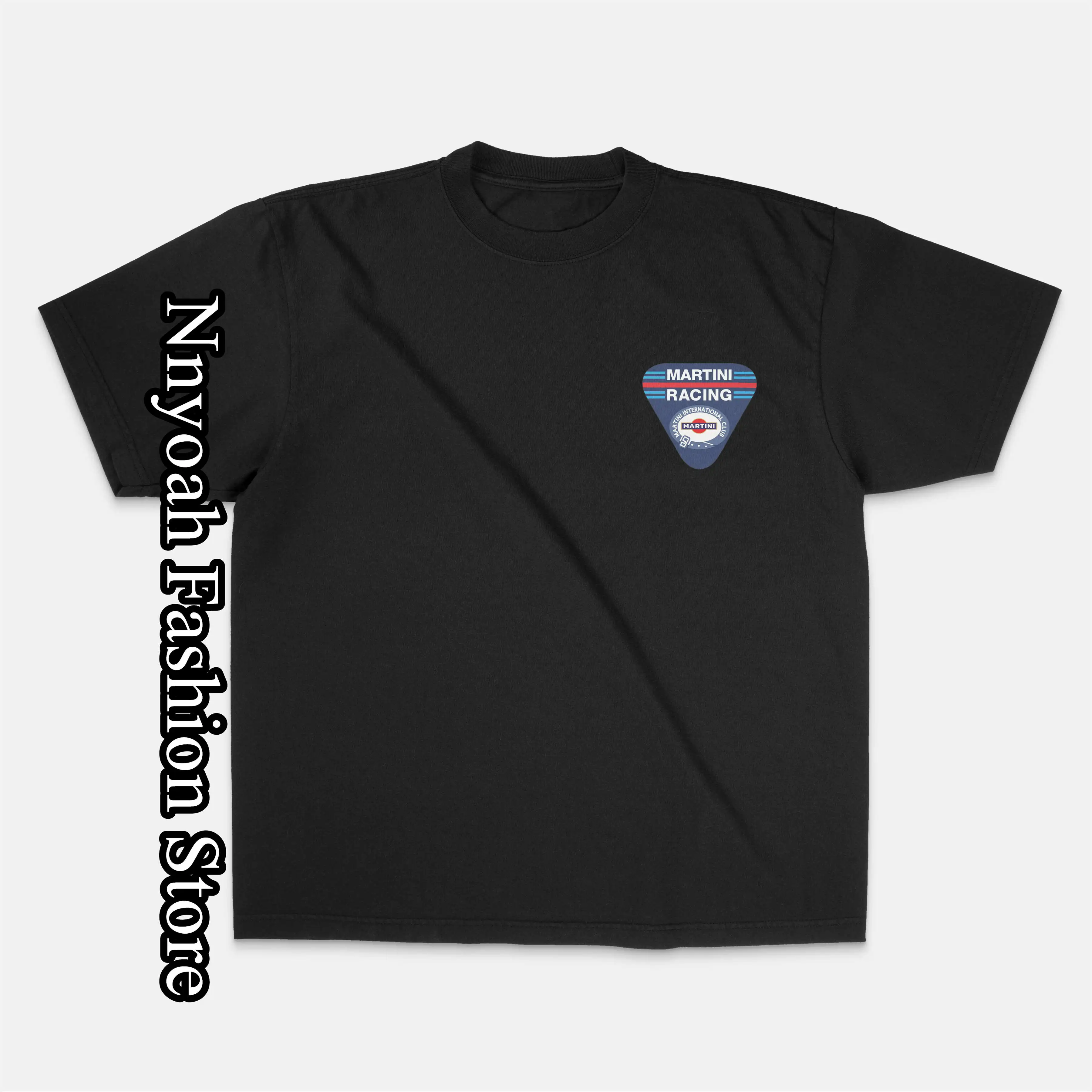Retro Racing Cotton T-Shirt Men Summer Fashion Martini Graphic Tops Tees Kids Vintage Short Sleeve Clothing Daily Streetwear kids t shirt
