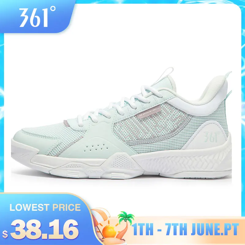 

361 Degrees Basketball Shoes Men Cushioning Lightweight Sports Rebound Supportive Breathable Athletic Male Sneakers 672421101F