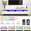 70in TV Cabinet for 75/80 Inch, High Gloss Entertainment Center with Storage Drawer,APP RGB Light, TV Stand 4