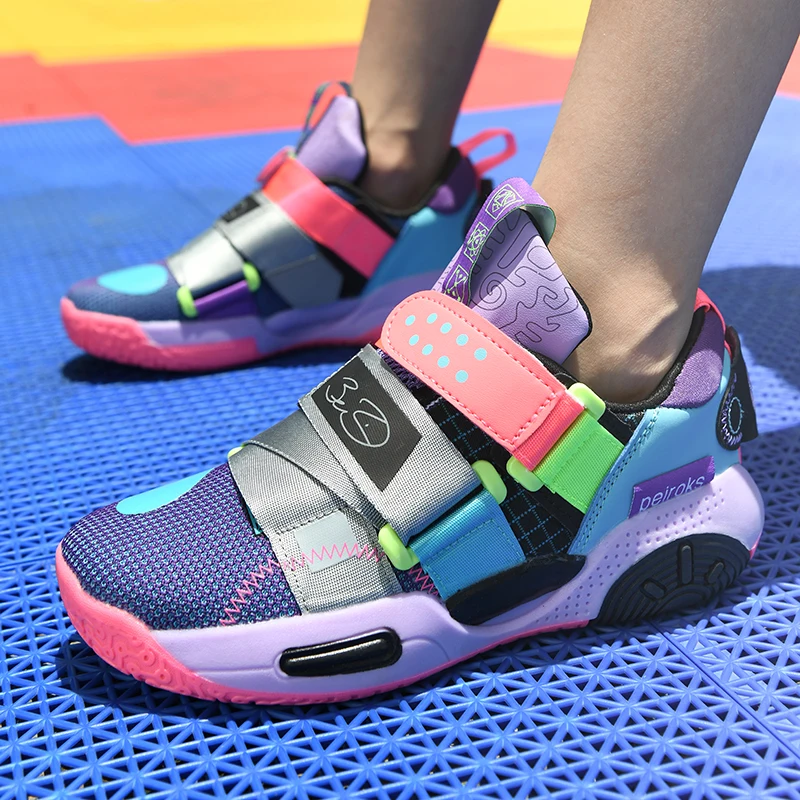 أحذية كرة السلة للأطفال البنات مبطنة ممتصة للصدمات...