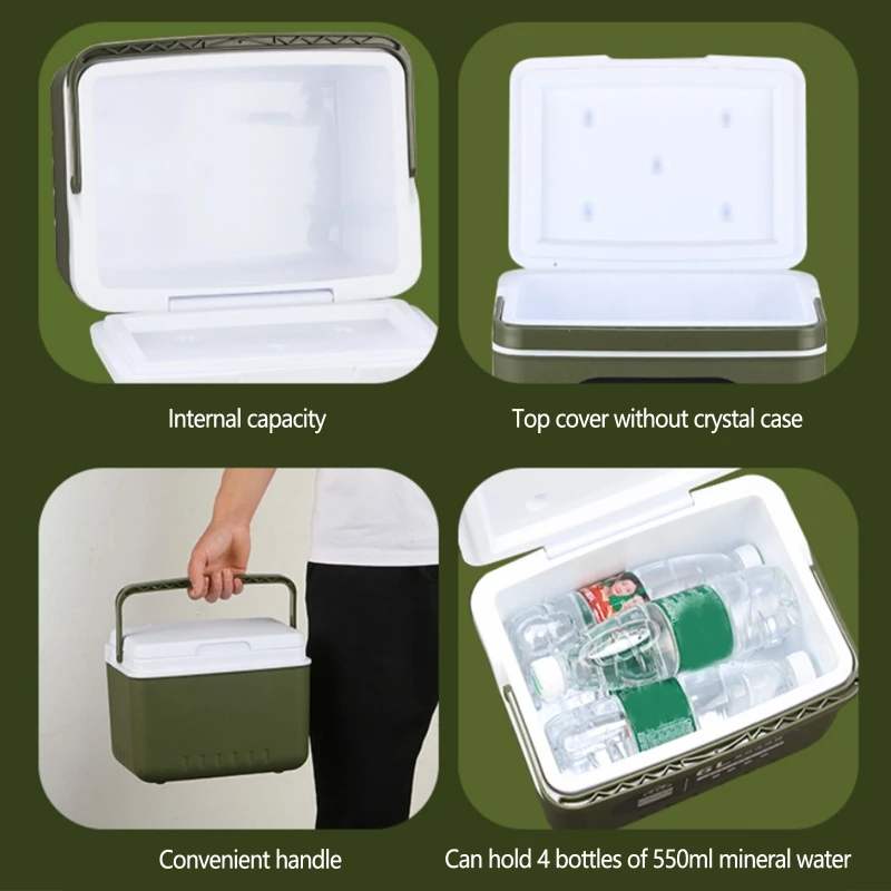 Portable Thermal Cooler Bag Picnic Food Beverage Drink Fresh Keeping Organizer Insulated Lunch Box Zipper Tote Accessories Case