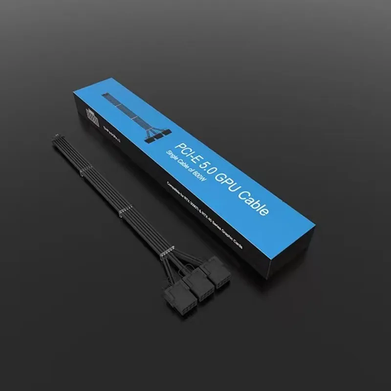 Adaptador de Placa Gráfica Cabo de Extensão Pcie Gpu Pcie 5.0 Rtx4080 Rtx4090ti 12vhpwr 8pin 90 Graus Pcs Pcs - Imagem 3