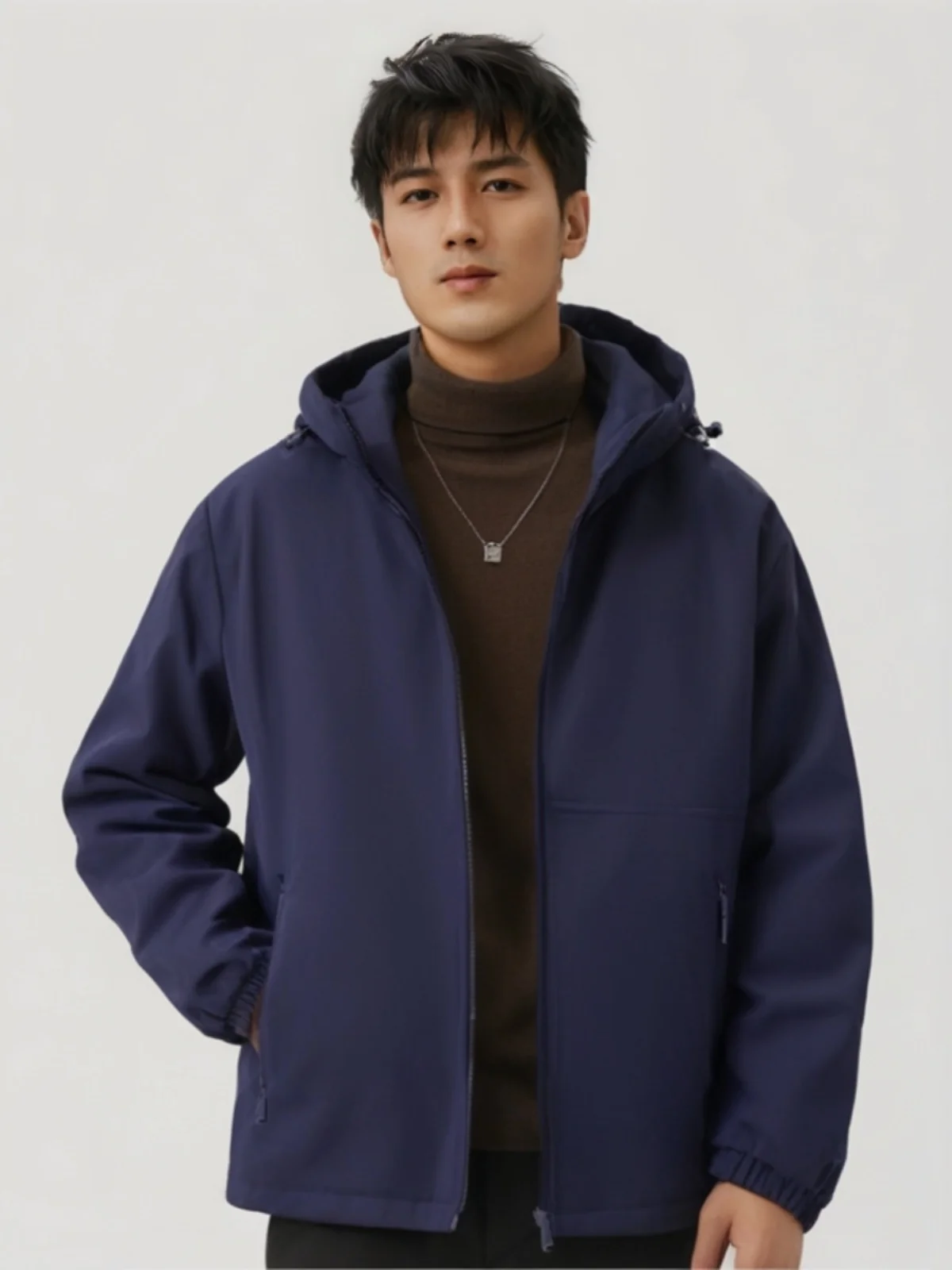 디 베르베르 헤비 플리스 후드 재킷 남성용, 두꺼운 따뜻한 가디건, 플리스 재킷, 겉옷, 가을 및 겨울, 신상 기모