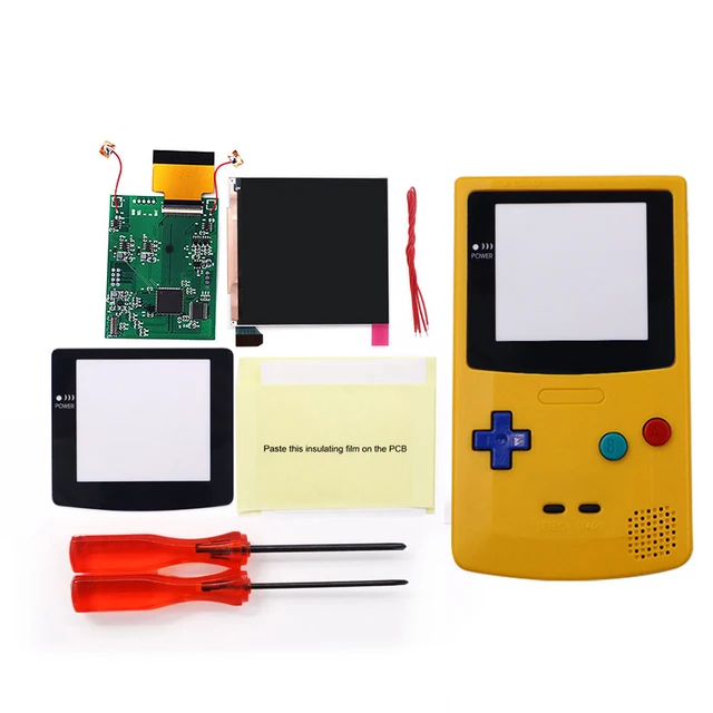Super Osd Retro Pixel Ips Larger Lcd Screen Kit Backlight Brightness Touch Sensor For Gameboy Color For Gbc Q5 Ips Lcd Kit Accessories Aliexpress