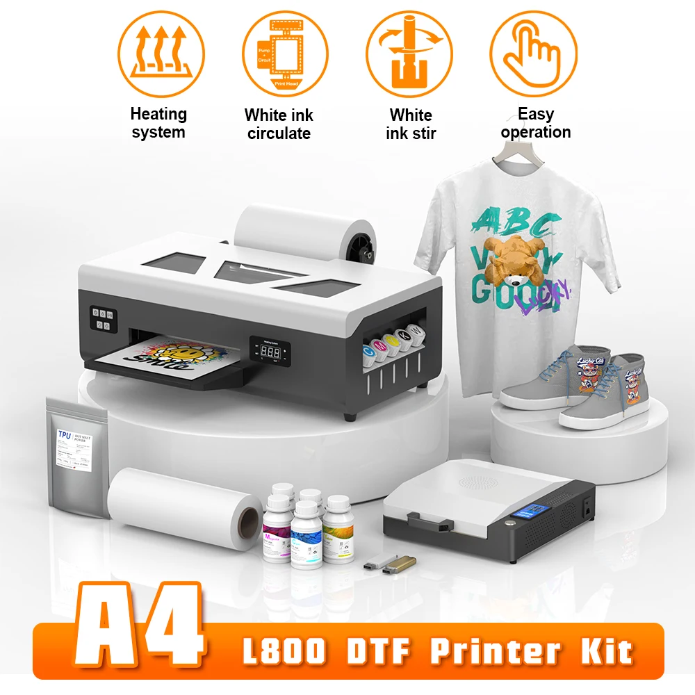 A4 DTF Printer Impresor A4 L805 DTF Printer Direct Film Printer With INK Textile Fabric T-shirt Printing Machine A4 DTF Printer