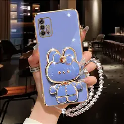 Custodia per telefono con supporto a specchio a strappo di diamante
