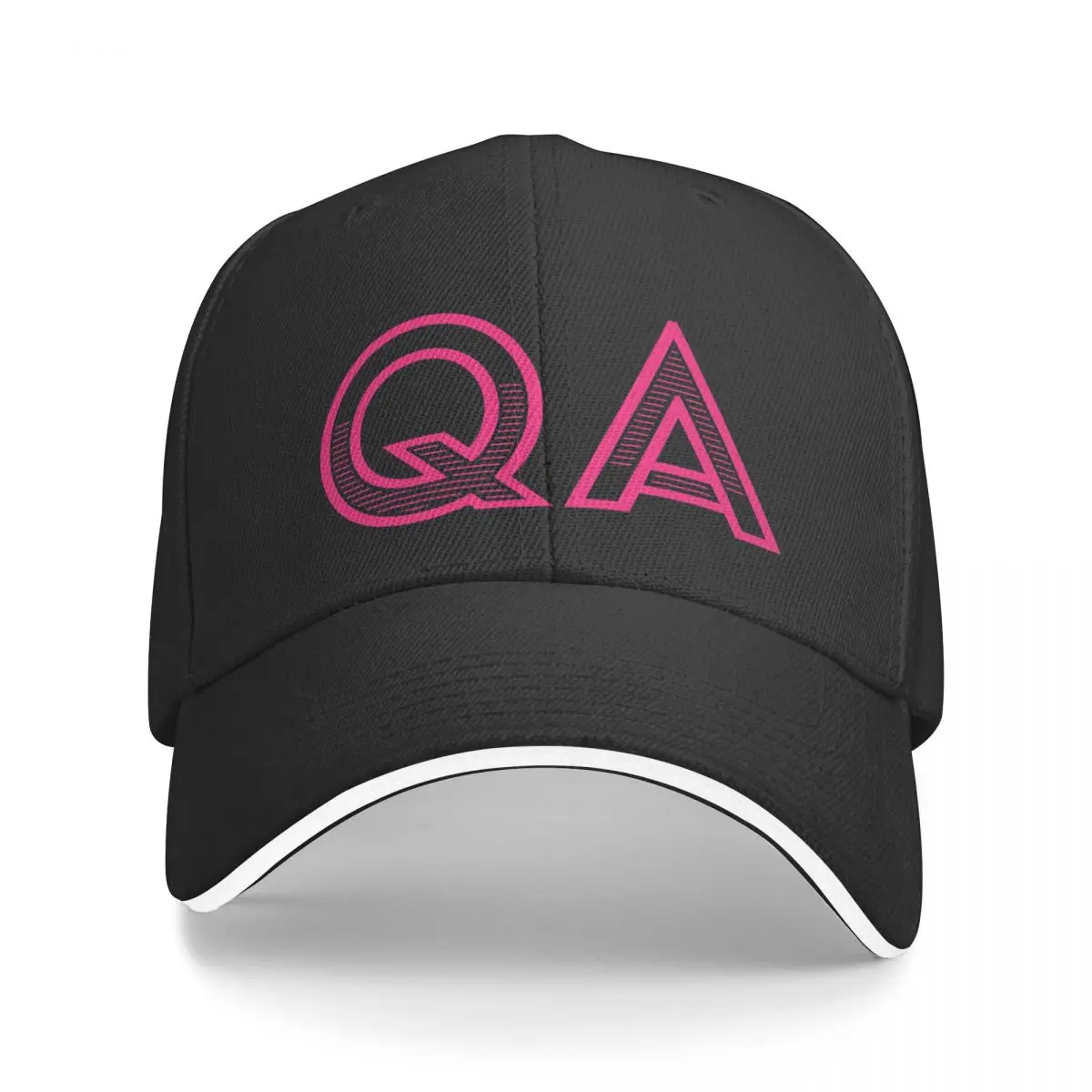 

New QA - Quality Assurance (pink text) Baseball Cap Military Cap Man New Hat birthday Hood Golf Hat Women Men's
