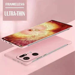 Luxury Solid Candy Color Frameless ShockProof Ultra-Thin Back Cover Case for Find X3 (Pink)