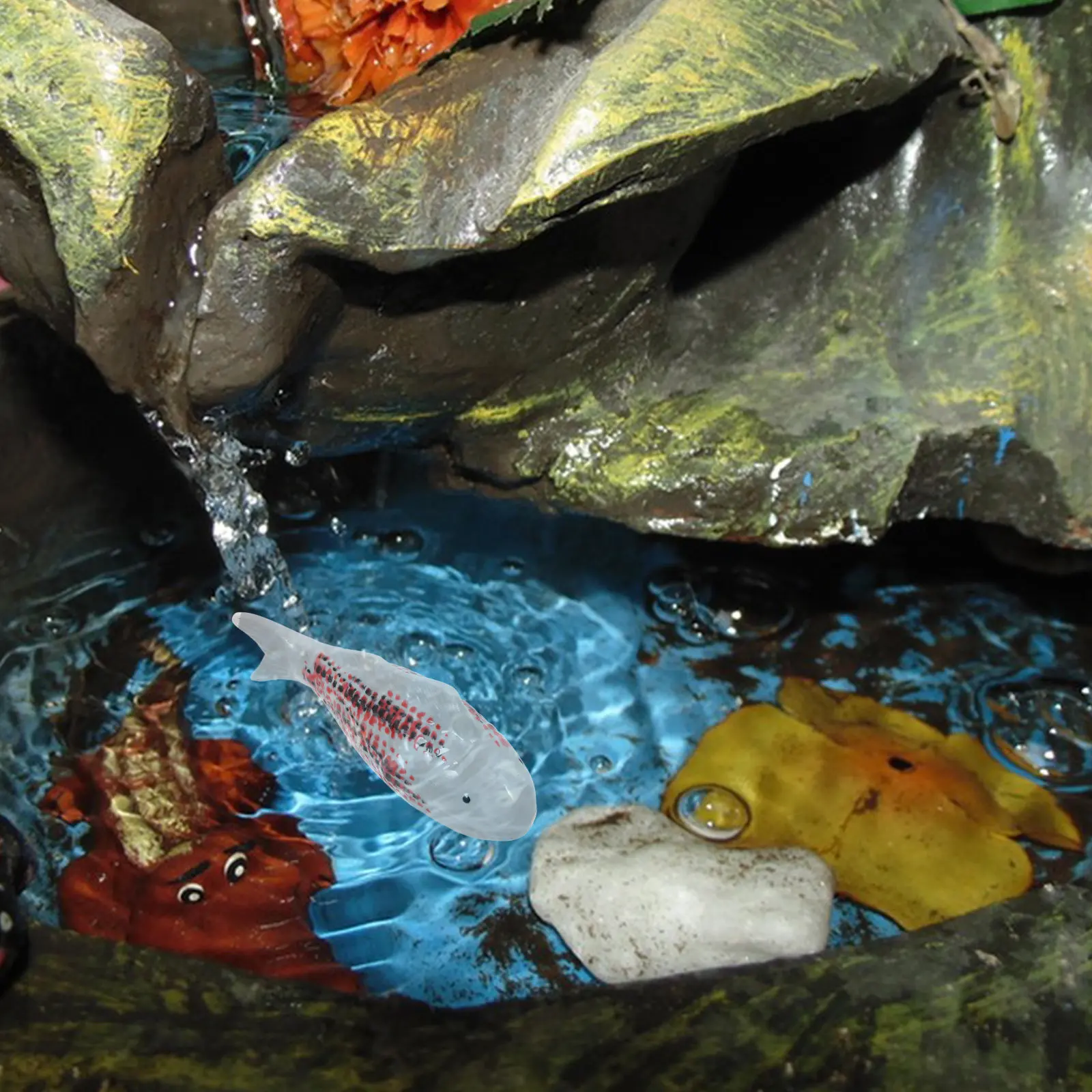 Goldfish Artificial Brillante Para Acuarios: Decoración Realista De
