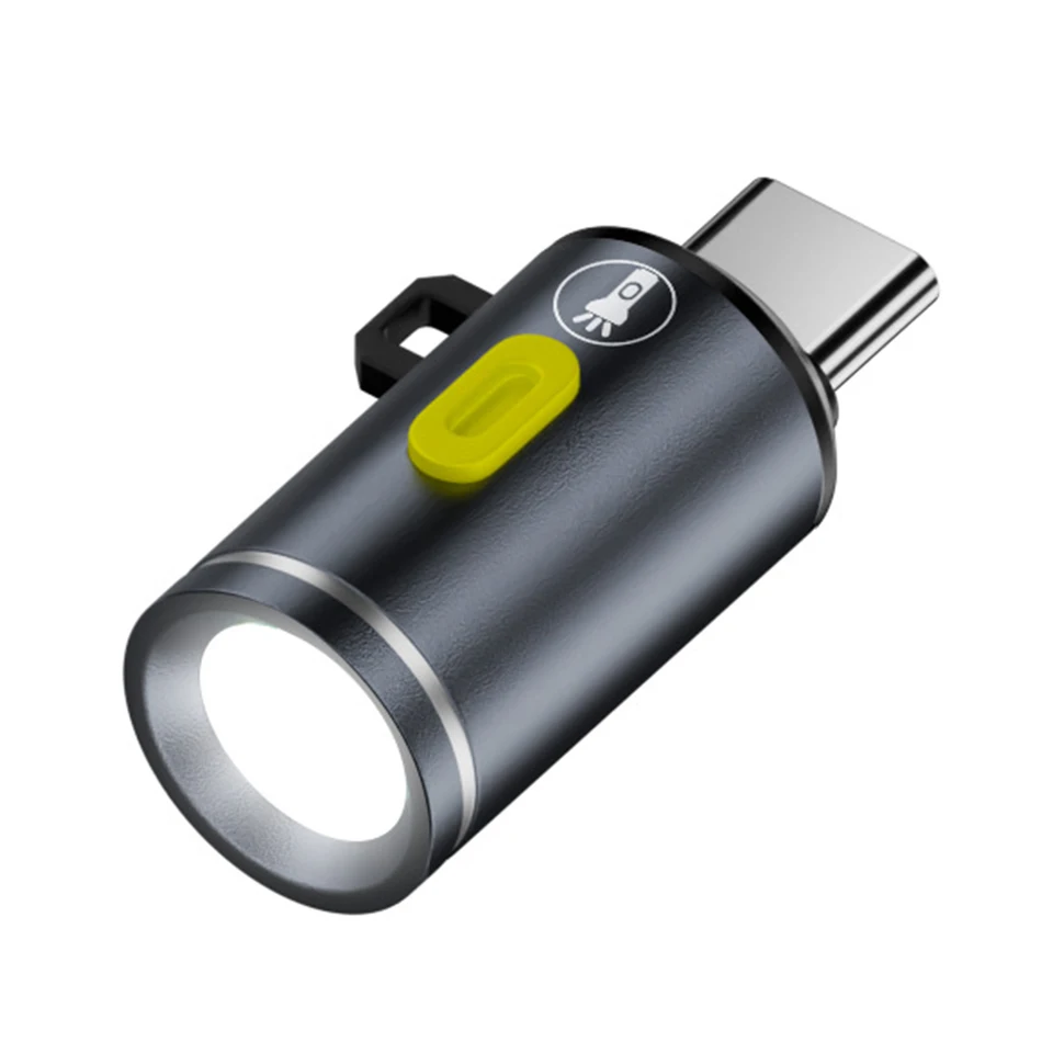 Lampe torche portable rechargeable et lumineuse pour porte-clés