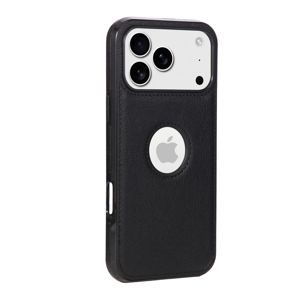 Ultra Thin Slim Business PU Leather Phone Case with Logo Display