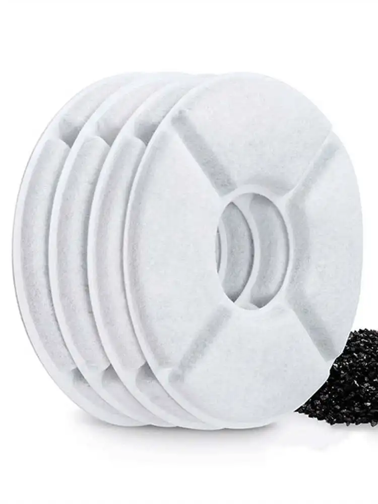 Replace the filter drinking fountain activated carbon 1/4/6/8/12pcs drinking fountain for cats fountain for cats filter element 4