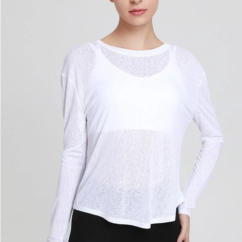 Women's Sports Wear For Fitness Running Jogging Seamless Long Sleeve Gym Woman Sport Shirt Yoga Top Female Workout Tops T-shirt 2