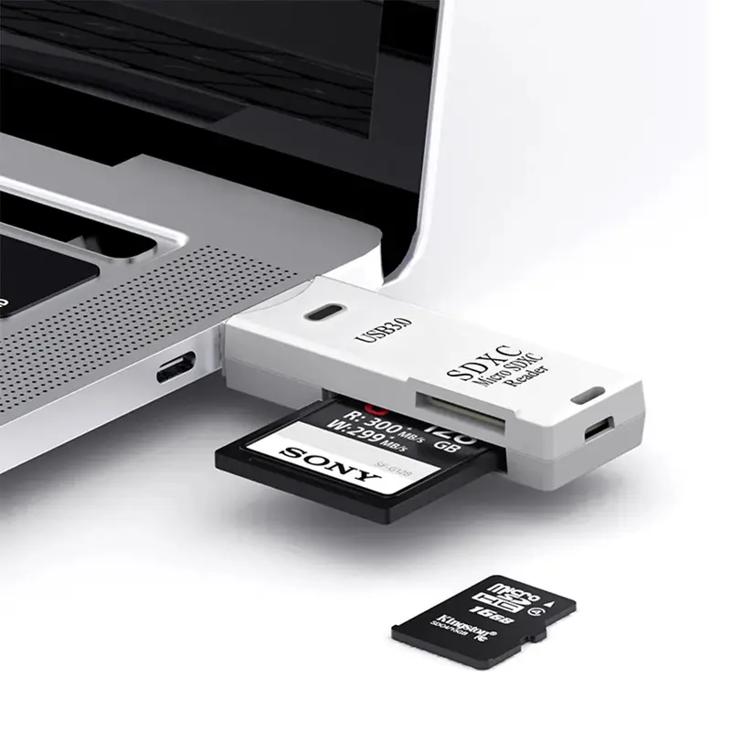 2 IN 1 Card Reader USB 3.0 Micro SD TF Card Memory Reader High Speed Multi-card Writer Adapter Flash Drive Laptop Accessories - Image 6