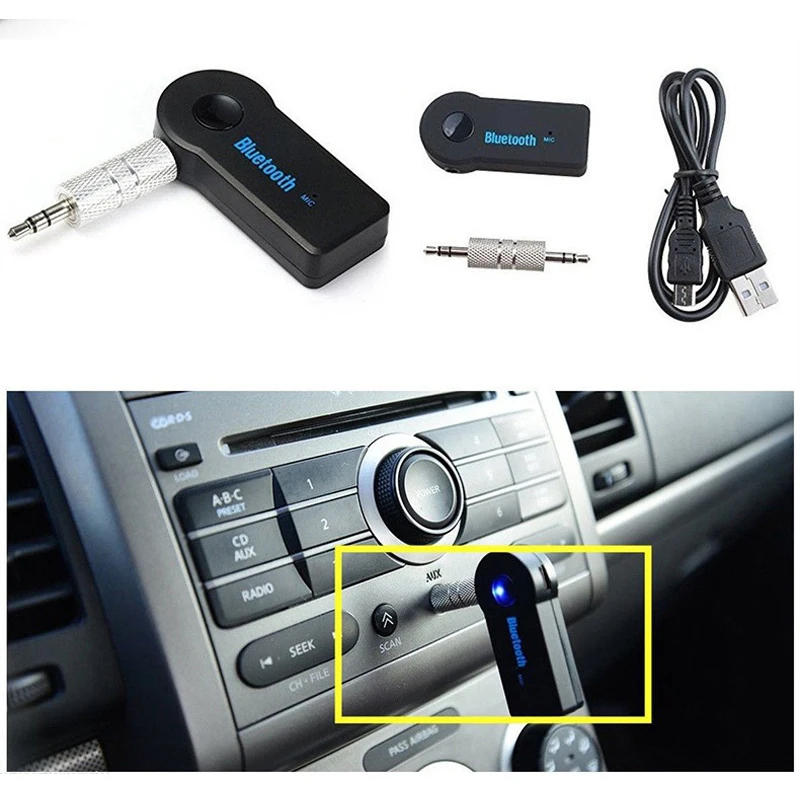 Per Autoradio Adattatore Bluetooth Per Auto Con Presa AUX Da 3.5mm - Foto 5