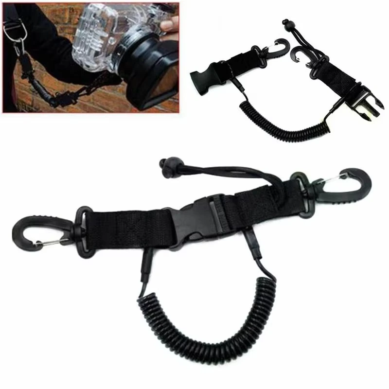 Scuba Diving Dive Anti Fall Rope Canoe Camera Lanyard Quick Release Buckle Clips Kayaking Swimming Sports Accessory